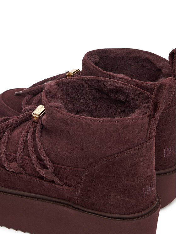 Inuikii Inuikii Čizme za snijeg Classic Low Platform 75204-004 Tamnocrvena