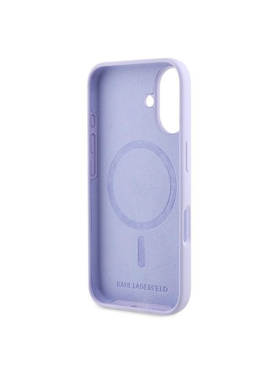 KARL LAGERFELD KARL LAGERFELD Etui na telefon Apple iPhone 16 Plus Fioletowy