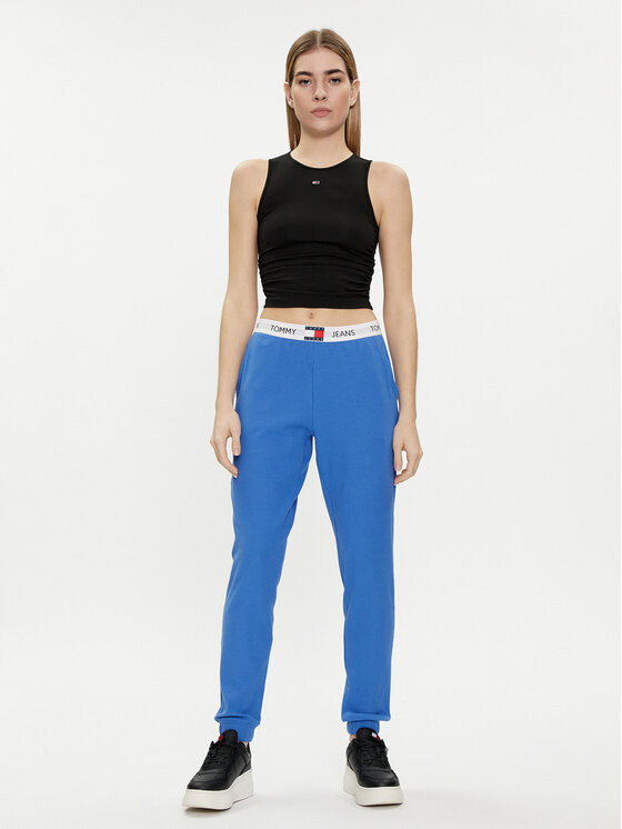 Tommy Jeans Tommy Jeans Sportinės kelnės UW0UW05154 Mėlyna Regular Fit