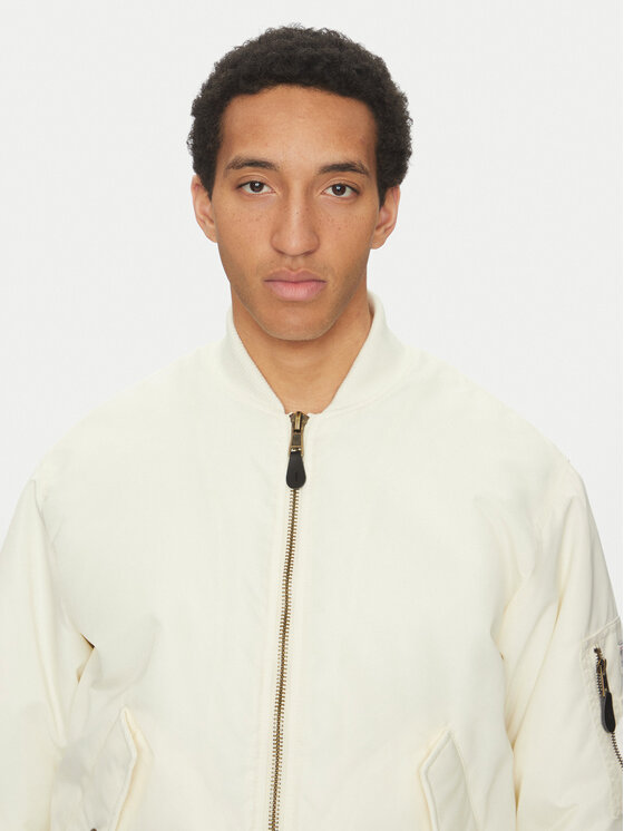 Guess Jeans Guess Jeans Bundy bomber M5RL81 WHAA2 Écru Regular Fit