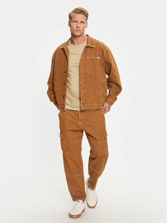 Mustang Mustang Kurtka jeansowa Monowi 1015543 Brązowy Loose Fit