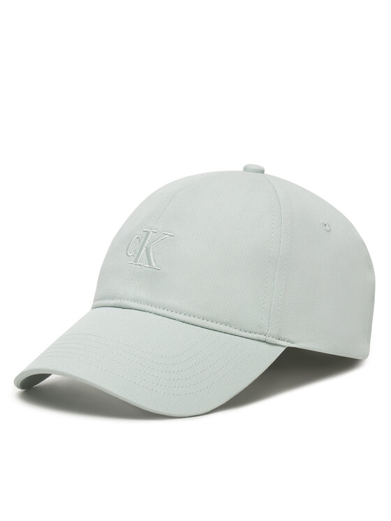 Calvin Klein Jeans Cepure ar nagu Embroidered Monogram Cap LV04K5024G Pelēks