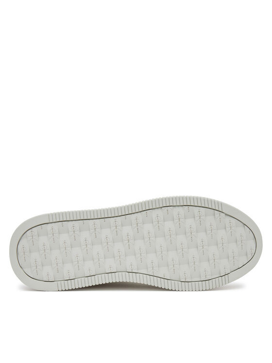 Calvin Klein Jeans Calvin Klein Jeans Sneakersy Bold Flatf Low Lace Mg YW0YW01766 Biały