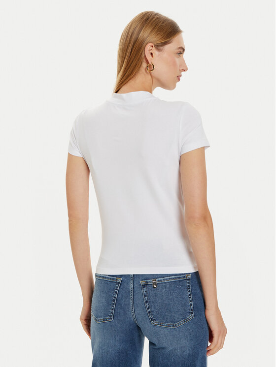 Guess Guess T-Shirt W4BI26 J1314 Bílá Slim Fit