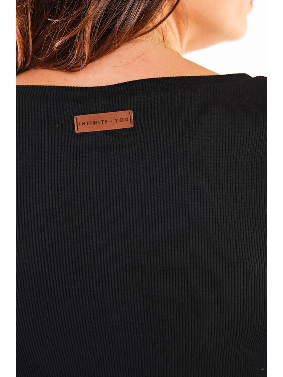 Infinite You Infinite You Blúzka M286 Čierna Basic Fit