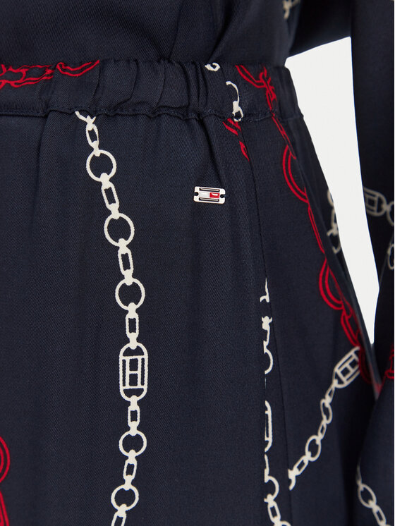 Tommy Hilfiger Tommy Hilfiger Szövet nadrág WW0WW44542 Sötétkék Relaxed Fit