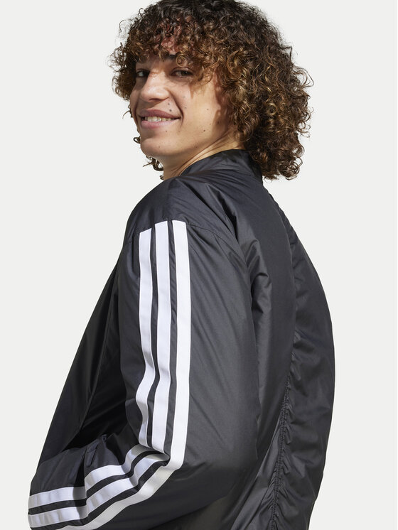 adidas adidas Bomber jakna Essentials 3-Stripes JD1294 Črna Loose Fit