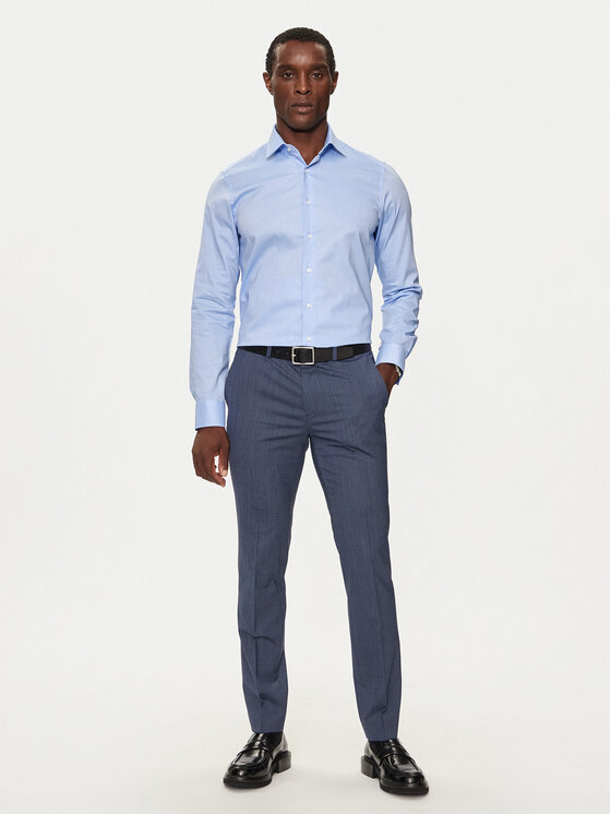 Michael Kors Michael Kors Koszula MK0DS01294 Niebieski Slim Fit
