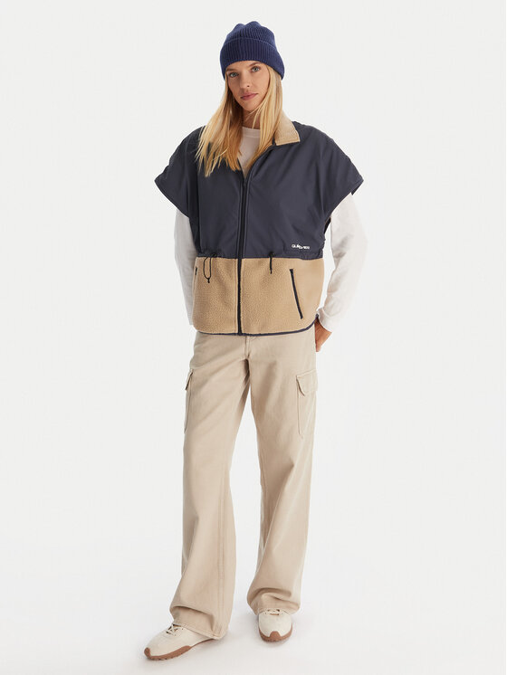 Quiksilver Quiksilver Sportski prsluk Tepoh Vest EQWPF03004 Tamnoplava Regular Fit