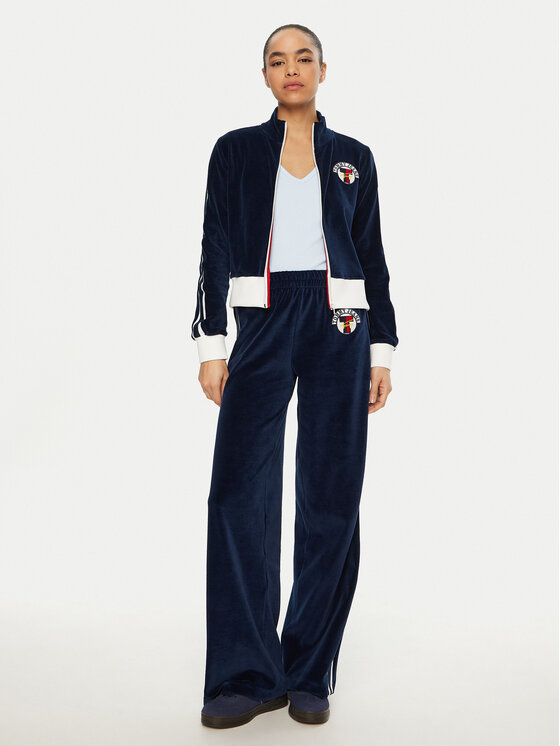 Tommy Jeans Tommy Jeans Džemperis Velvet DW0DW20565 Tamsiai mėlyna Slim Fit