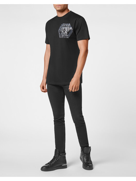 PHILIPP PLEIN PHILIPP PLEIN T-Shirt 5727 Czarny Regular Fit