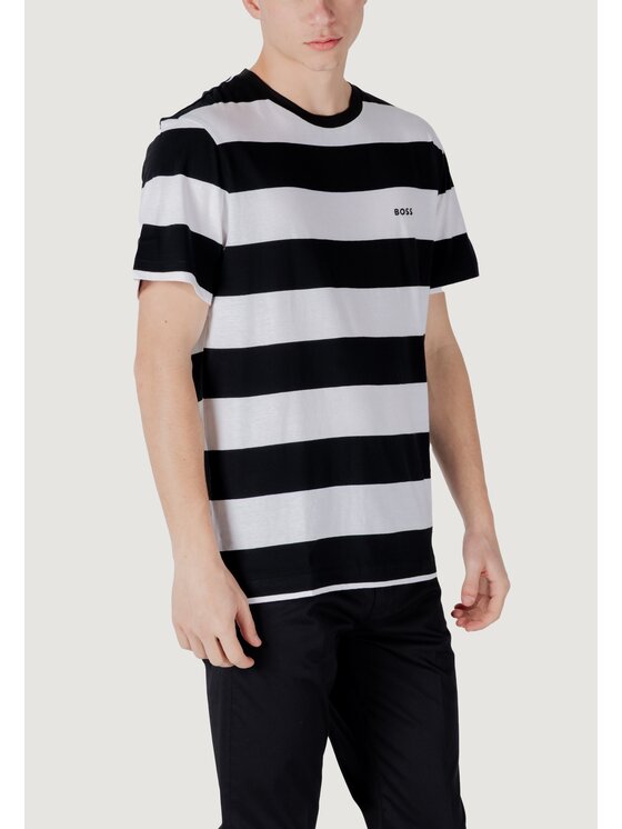 BOSS BOSS T-shirt TalesStripe 10252438 01 Nero Casual Fit
