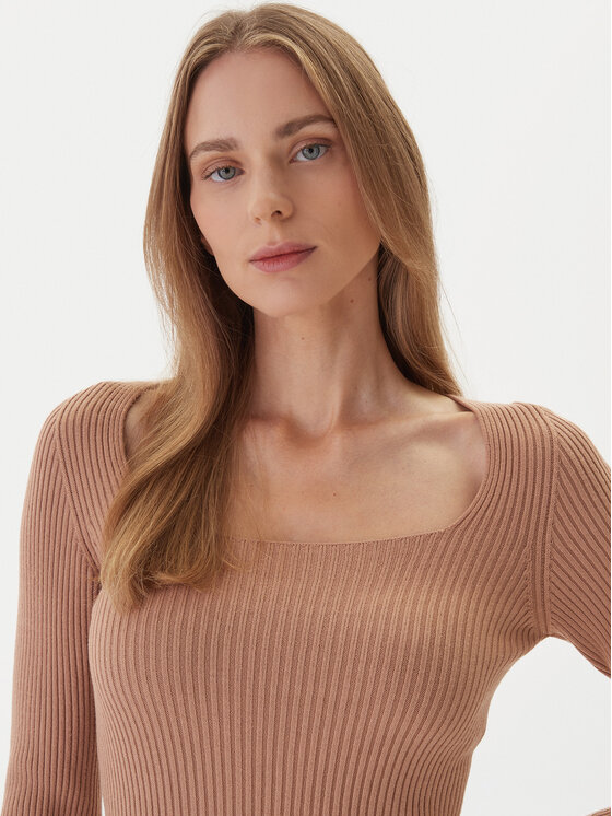 Kontatto Kontatto Пуловер 3M0830C Бежов Slim Fit