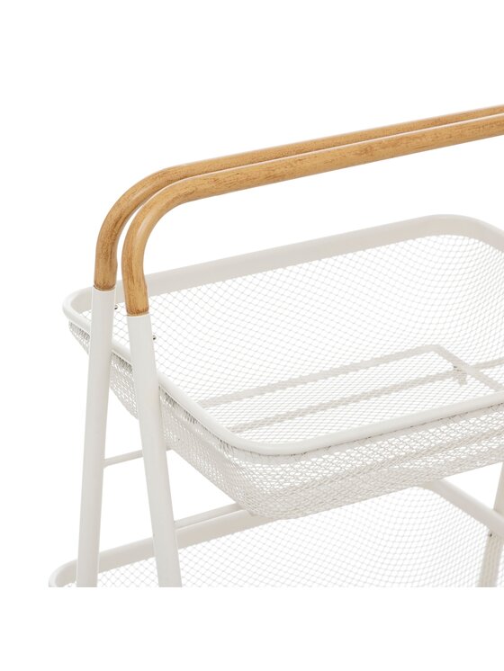 MIAhome MIAhome Organizer  Wózek kuchenny metalowy 86x48x41,5 cm ZEWA biały Biały