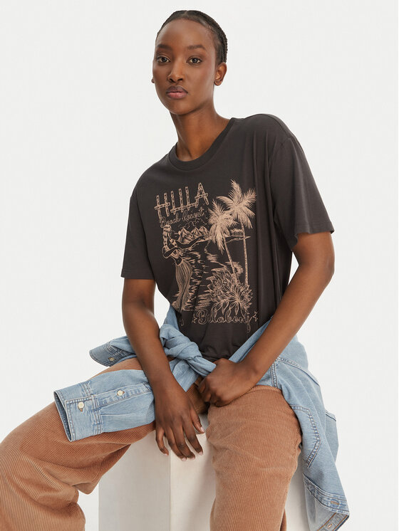 Billabong Billabong T-krekls Vacay Wonder EBJZT00569 Melns Loose Fit