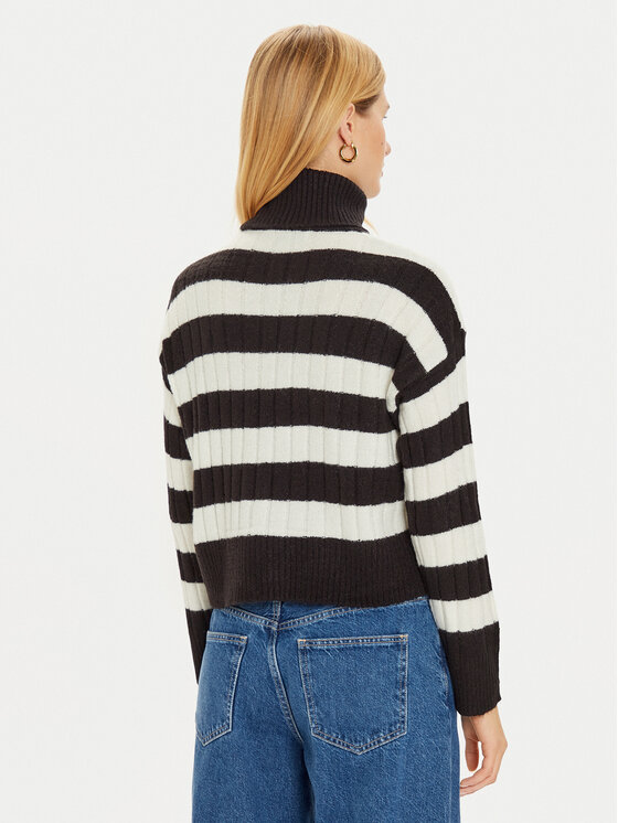 Brave Soul Brave Soul Rollkragenpullover LK-230GEMINI Schwarz Regular Fit