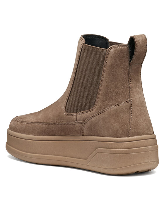 Geox Geox Kotníková obuv s elastickým prvkem D Spherica Ecub-2 D66WVB 32 C6029 Světle hnědá
