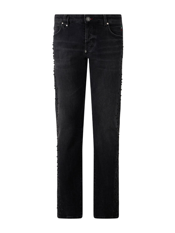 PHILIPP PLEIN PHILIPP PLEIN Jeansy 31235 Černá Straight Leg