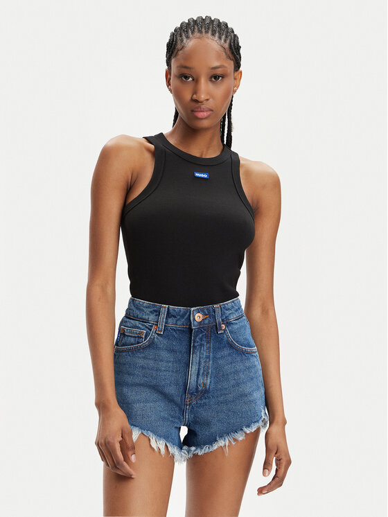 HUGO Hugo Top Easy 50508857 Crna Slim Fit