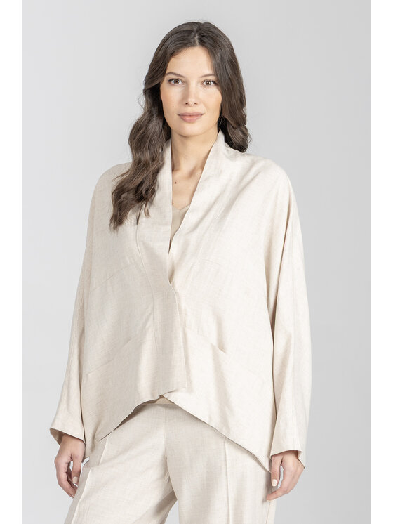 Deni Cler Milano Deni Cler Milano Bluza T-DC-W306-F2-20-12-1 Beżowy Loose Fit