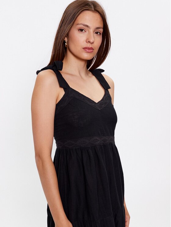 Brave Soul Brave Soul Літня сукня LDRW-569LEILA Чорний Relaxed Fit