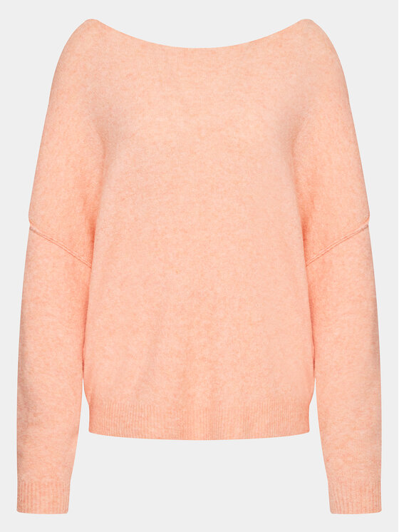 American Vintage Pulover Damsville DAM225H23 Portocaliu Relaxed Fit