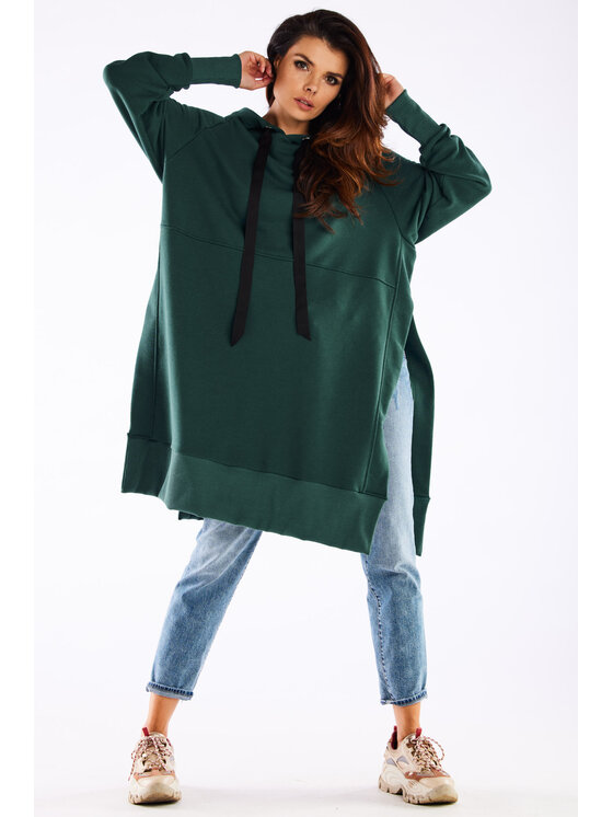 Infinite You Infinite You Bluza M279 Zielony Basic Fit