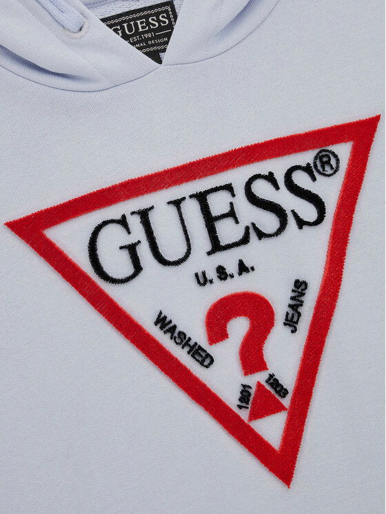 Guess Guess Bluza L4RQ23 KAD74 Błękitny Regular Fit