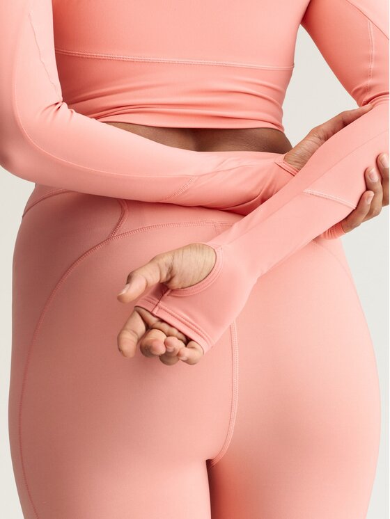 adidas by Stella McCartney adidas by Stella McCartney Koszulka techniczna 154647 Czerwony ciemny Fitted Fit