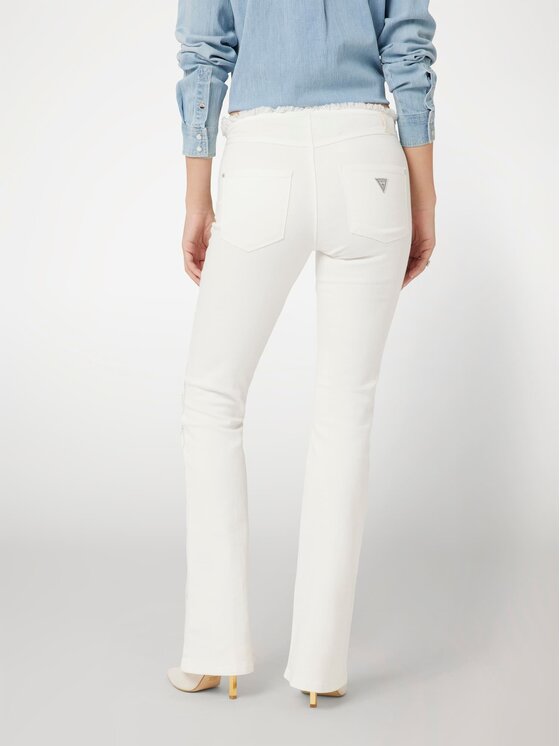 Guess Guess Jeansy 166849 Biały Flared Fit