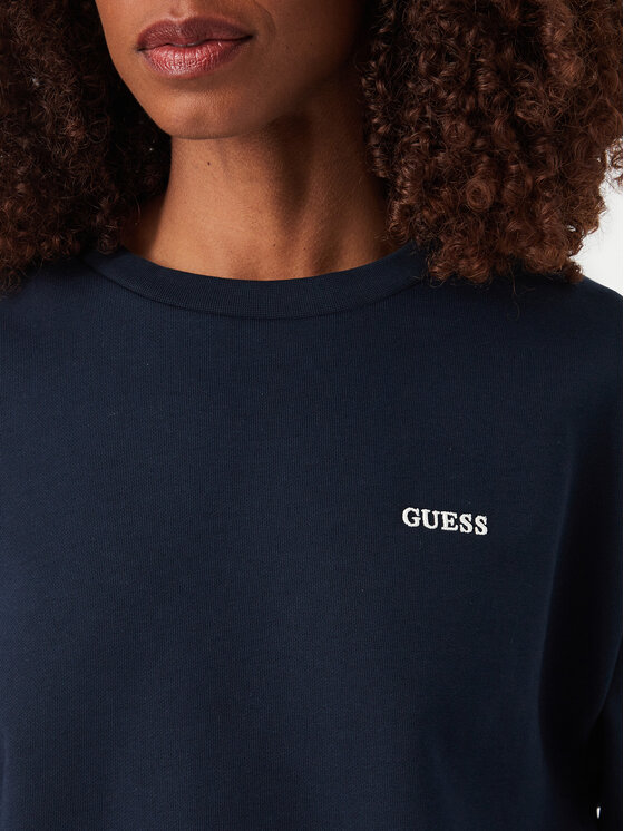 Guess Guess Bluza V6YQ10 K4291 Granatowy Regular Fit
