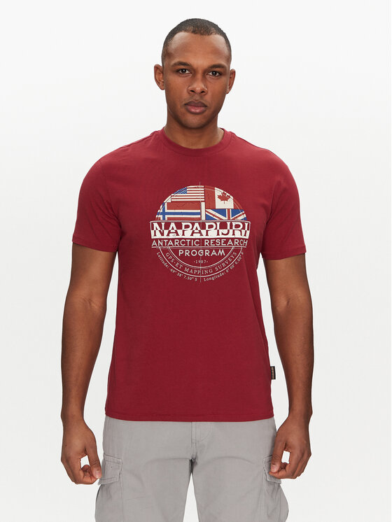 Napapijri Napapijri T-shirt S-Turin NP0A4HQG Crvena Regular Fit