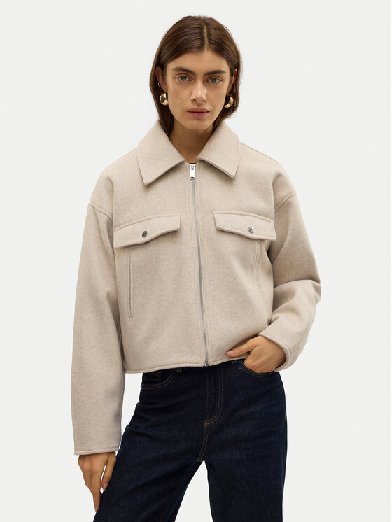 Vero Moda Vero Moda Átmeneti kabát Fortune 10321977 Bézs Regular Fit