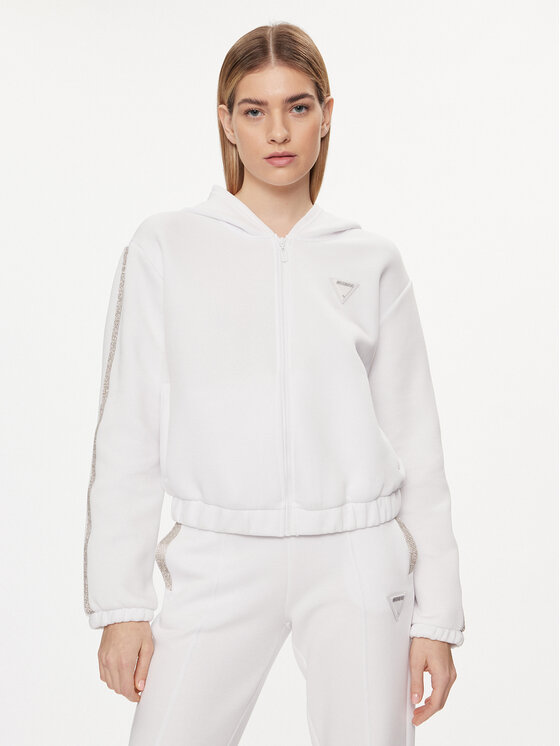 Guess Guess Džemperis Kiara V4GQ15 FL04P Balta Regular Fit