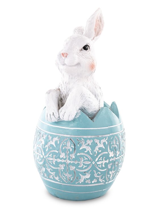 MIAhome MIAhome Figurka króliczek w skorupce PISANKI Niebieski