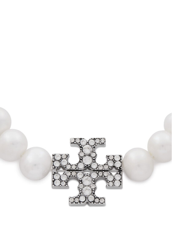 Tory Burch Tory Burch Naszyjnik Kira Pearl 164617 Biały