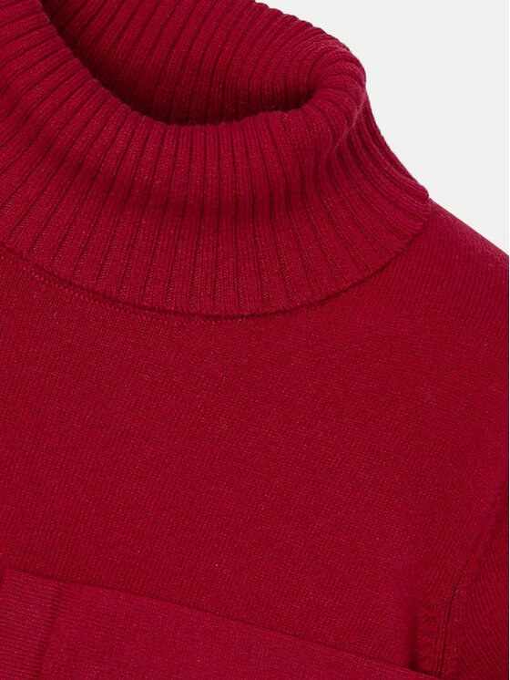 Mayoral Mayoral Rollkragenpullover 313 Rot Regular Fit