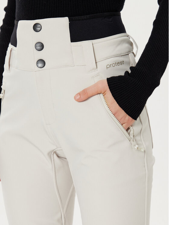Protest Protest Skihose Lullabyos 4612000 Écru Slim Fit