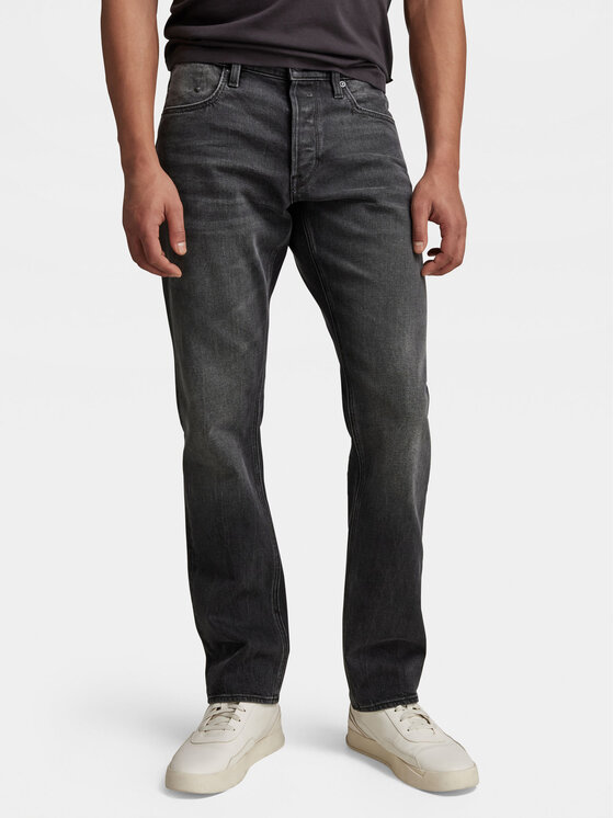 G-Star Raw Džinsi Mosa D23692-B479 Melns Straight Fit