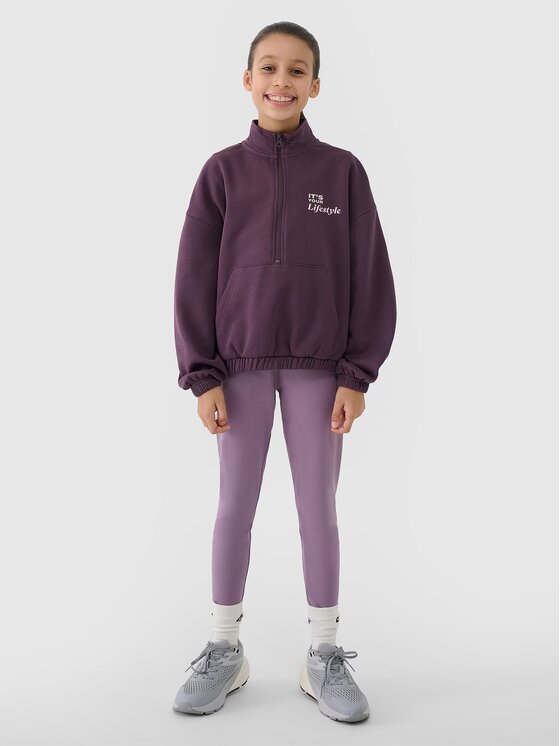 4F 4F Μπλούζα 4FJRSS25TSWSF2058-50S Μωβ Oversize