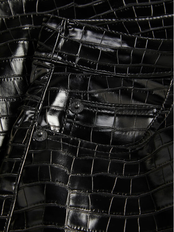 JJXX JJXX Hose aus Kunstleder Kenya 12201557 Schwarz Regular Fit