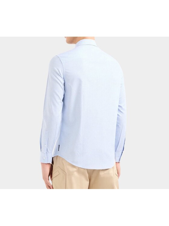 Armani Exchange Armani Exchange Koszula 3DZC37 ZN4MZ 65BE Niebieski Regular Fit
