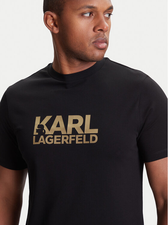 KARL LAGERFELD KARL LAGERFELD T-shirt 755087 553235 Crna Regular Fit