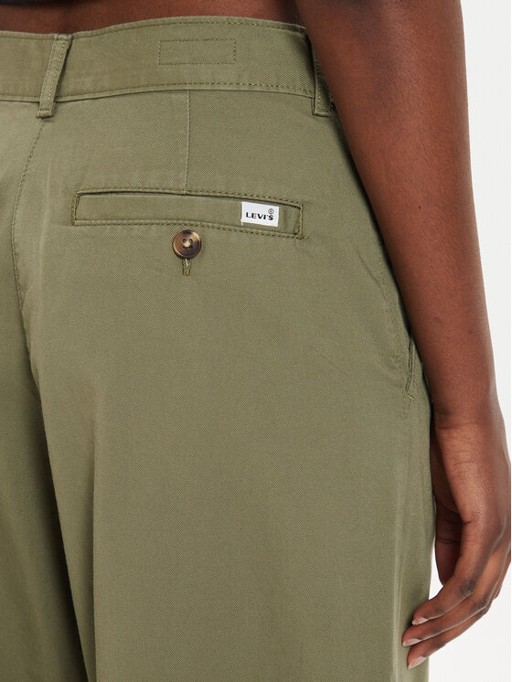 Levi's® Levi's® Bavlnené nohavice A7535-0000 Zelená Wide Leg