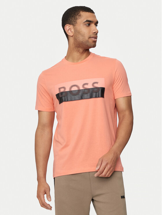 BOSS BOSS Majica Tee 9 50512998 Oranžna Regular Fit