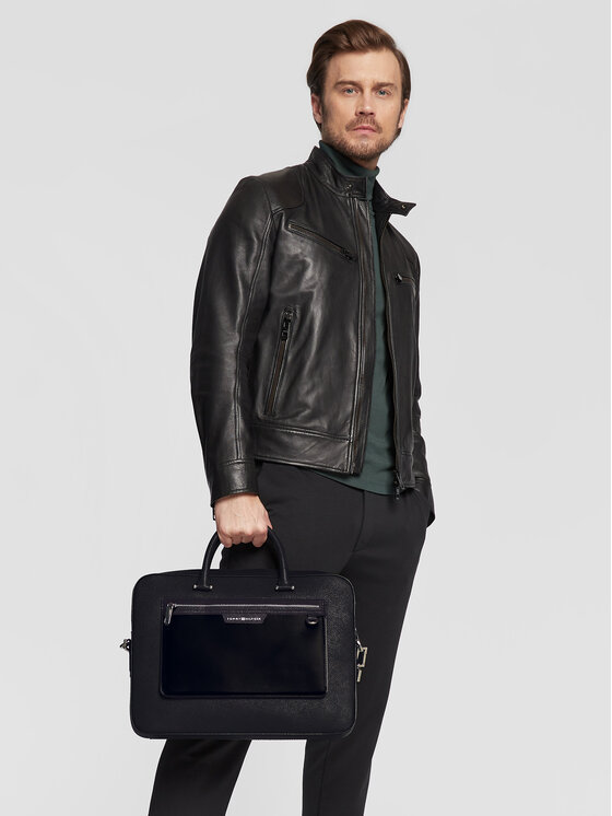 Tommy hilfiger business discount leather computer bag