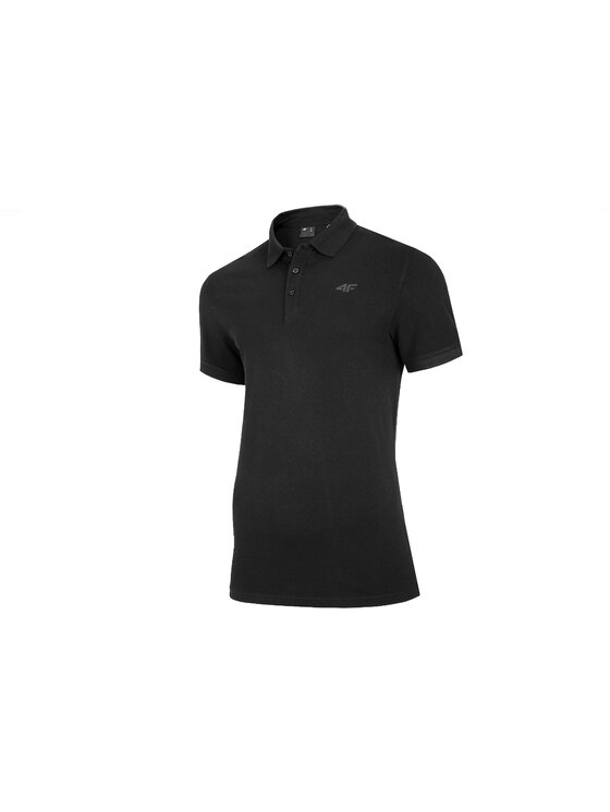 4F 4F Polo 4F Men's T-shirt Polo Czarny Regular Fit