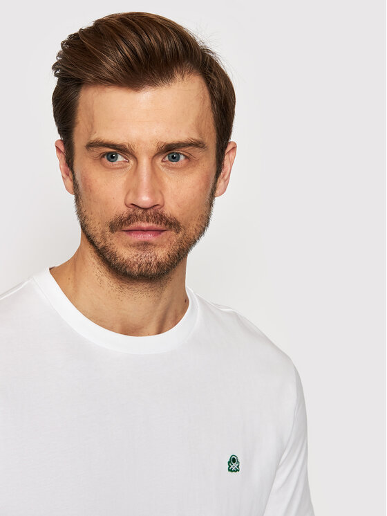 United Colors Of Benetton United Colors Of Benetton Tricou 3MI5J1AF7 Alb Regular FIt