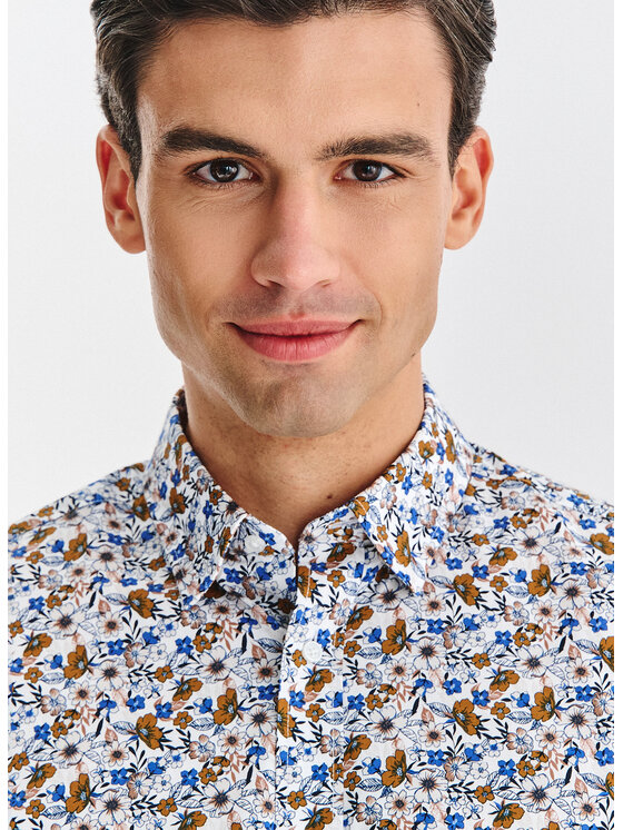 Pako Lorente Pako Lorente Koszula P25WF-1X-058 Biały Slim Fit