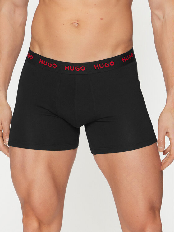 HUGO HUGO Set od 3 para bokserica 50532613 Crna